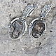 Earrings with untreated obsidian in 925 silver ALS0018. Earrings. Sunny Silver. My Livemaster. Фото №5