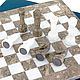 Order Chess made of stone 'Carthage' gray marble 30. H-Present more, than a gift!. Livemaster. . Chess Фото №3