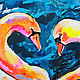 Swan painting "Andante". Pictures. 'ZOLOTAYa PALITRA' hudozhnik A. Shirshov (shirshovart). Ярмарка Мастеров.  Фото №5