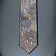 Tie Silver ode to Klimt, original painting. Ties. Exclusive hand painted. My Livemaster. Фото №4