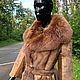 Шуба из натурального меха норки с пушистым воротником из лисы. Пальто. Stylish mink. Ярмарка Мастеров.  Фото №5
