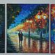 The triptych 'Fall,..', oil. Pictures. Surkova Irina Artist-magician. Online shopping on My Livemaster.  Фото №2