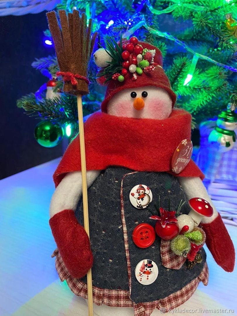 Купить Новогодние Куклы Снеговик