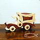 Waldorf toy. Wooden truck ' Vans`. Gift for kids and adults. Wooden toys from Grandpa Andrewski.

