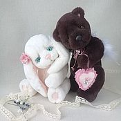Куклы и игрушки handmade. Livemaster - original item Bunny Teddy Valentine. Handmade.