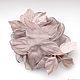 Brooch flower fabric chiffon rose ' Powdery '. Brooches. fioridellavita. My Livemaster. Фото №6