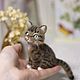 Заказать Котик полосатый. Войлочная игрушка. Войлочные зверики Людмилы Демидович. Ярмарка Мастеров. . Войлочная игрушка Фото №3