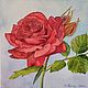 Картина "Красная роза", Картины, Санкт-Петербург,  Фото №1