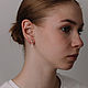 Серьги в виде трензеля конный спорт. Серьги-пусеты. Sabira Jewelry. Ярмарка Мастеров.  Фото №7