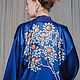 Шёлковое кимоно "Orangenbaum", натуральный шёлк. Кардиганы. Silk Art Studio. Ярмарка Мастеров.  Фото №6