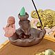 Настольный дзен сад камней с подставкой для благовоний стелющийся дым. Сад камней. Sharik__LUX. Интернет-магазин Ярмарка Мастеров.  Фото №2