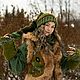 Комлект шапка-колпак, митенки и жилет "Лесной эльф". Костюмы. Дарья Евтушенко (DaraFolk). Ярмарка Мастеров.  Фото №6