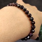 Украшения handmade. Livemaster - original item The bracelet is a natural garnet stone with a cut. Handmade.
