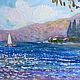 Order  Oil painting landscape ' sea Bay. Montenegro». Fine Art for Joy. Livemaster. . Pictures Фото №3