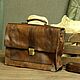 Мужской портфель "Webster"( Вебстер) Brown, Мужская сумка, Пенза,  Фото №1