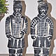 Set of 2 Chinese soldiers of the Terracotta army made of concrete. Figurines. Decor concrete Azov Garden. My Livemaster. Фото №5
