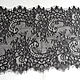 Black Chantilly lace with cilia, Lace, Vladimir,  Фото №1