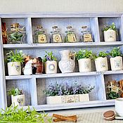 Для дома и интерьера handmade. Livemaster - original item Provence shelf for kitchen on the wall Lavender. Handmade.