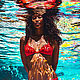 Картина Чернокожая девушка в море. Мулатка, негритянка, африканка, Картины, Санкт-Петербург,  Фото №1