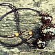 Order Beads 'Chocolate.'. Nitkabusin. Livemaster. . Necklace Фото №3