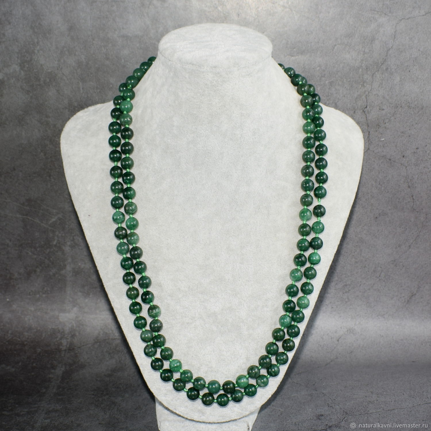 Natural Green Aventurine Long Beads, Beads2, Moscow,  Фото №1