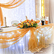 Свадебное оформление зала Оранжевая свадьба, Оформление зала, Москва,  Фото №1