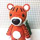  tiger knitted. Amigurumi dolls and toys. Knitted toys Anna Vorobeva. Online shopping on My Livemaster.  Фото №2