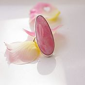 Украшения handmade. Livemaster - original item Ring with pink opal 
