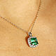 1.66tcw Cushion Emerald & Diamond Halo Pendant 14k, Emerald Necklace,B. Pendants. JR Colombian Emeralds (JRemeralds). My Livemaster. Фото №6
