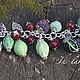 Браслет лампворк Ягодное настроение. Браслет из бусин. Катерина   Ik - lampwork. Ярмарка Мастеров.  Фото №5