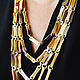 Necklace chain multi-row of Buffalo Horn Zebu. Necklace. - Olga - Mari Ell Design. My Livemaster. Фото №4
