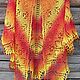 Shawl Fire dance openwork warm. Wraps. Bright Shawls by BorchankaZL. Online shopping on My Livemaster.  Фото №2