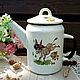 Винтаж: Кофейник с детским декором.Лысьвенский завод СССР, Чайники винтажные, Москва,  Фото №1