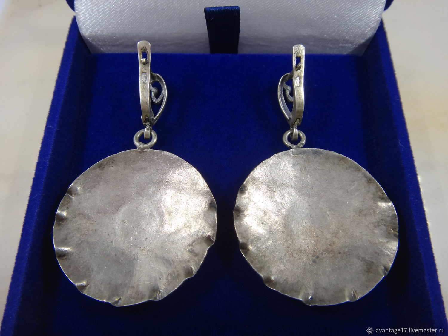 Винтаж: Стильные авторские серьги, " Былина" серебро 925 проба, 15,59 ...