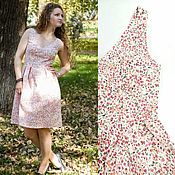 Одежда handmade. Livemaster - original item dresses: Dress in small flower. Handmade.