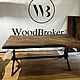 Стол река из слэба кавказского карагача 200х90 см. Столы. WoodBroker. Ярмарка Мастеров.  Фото №4