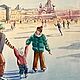Skating rink on Red Square winter cityscape New Year. Pictures. marselart. My Livemaster. Фото №6