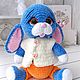 Вязаный заяц  28см, зайчик, вязаные игрушки. Амигуруми куклы и игрушки. Julmimitoys вязаные игрушки. Ярмарка Мастеров.  Фото №4