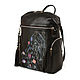 Women's backpack ' Black Frieze'. Backpacks. Pelle Volare. Online shopping on My Livemaster.  Фото №2