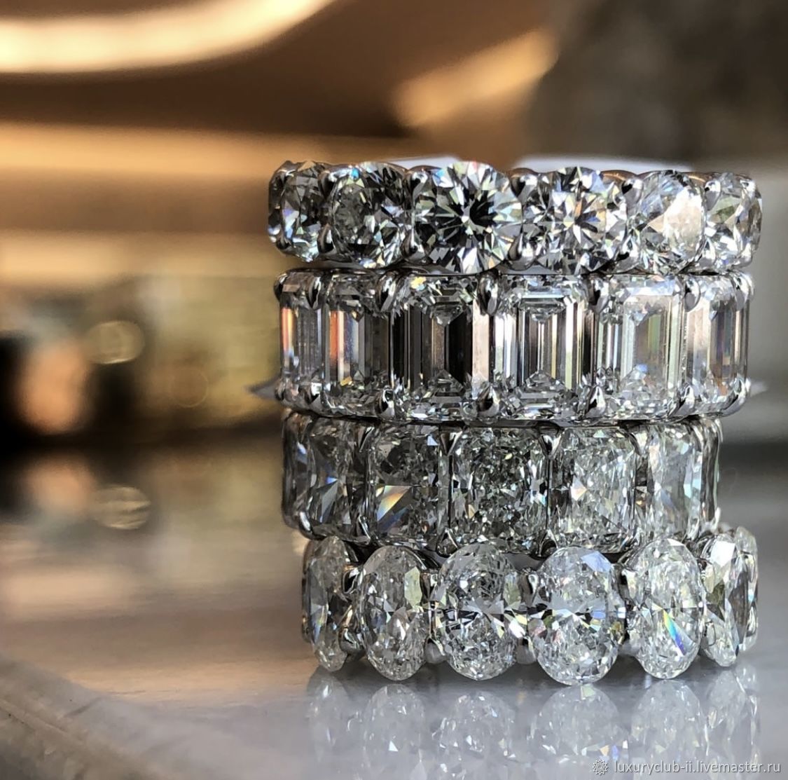 Золотое кольцо дорожка с бриллиантами, Кольца, Тольятти,  Фото №1