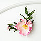 Decoration of leather Rosehip painted. Brooch, rim, or clip. Brooches. lanssveta. Online shopping on My Livemaster.  Фото №2