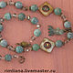 Long beads 'Aegean sea' with carved agate fish. Necklace. Rimliana - the breath of the nature (Rimliana). My Livemaster. Фото №5