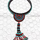  In the Tibetan style with a brush. Boho necklace. Necklace. IrinaSkripkaMBeads. My Livemaster. Фото №5