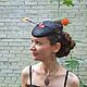 Праздничные шляпки-вуалетки - разных цветов и декора. Шляпы. Авторские шляпки Солнцевой Натальи. Ярмарка Мастеров.  Фото №6