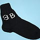 Knitted socks with initials / Personalized socks, Socks, Balahna,  Фото №1