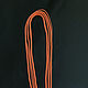 Gaytán seda cordón Salmón sin bloqueo 60 cm, Necklace, St. Petersburg,  Фото №1