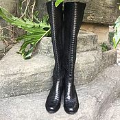 Обувь ручной работы handmade. Livemaster - original item Women`s boots-boots, Python leather, premium class.. Handmade.