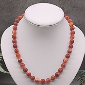 Украшения handmade. Livemaster - original item Wonderful beads made of natural carnelian stones. Handmade.