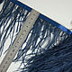 Trim of ostrich feathers 10-15 cm dark blue, braid, Moscow,  Фото №1