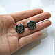 Order Cufflinks Cobweb black and silver color. fiorellino. Livemaster. . Cuff Links Фото №3